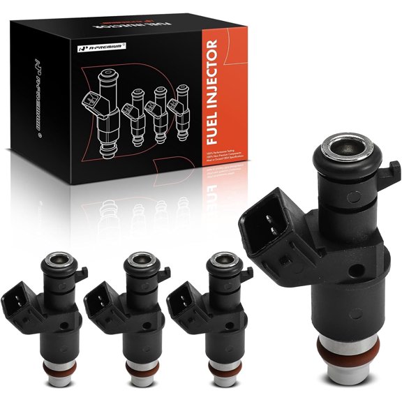 A-Premium Set of 4 Fuel Injectors Compatible with Honda Civic 2012-2015, HR-V HRV 2016-2022, 1.8L, GAS, Replace# 16450R2EL01
