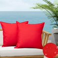 thumbnail image 1 of Fundas de almohada SOFJAGETQ impermeables para exteriores, 50 x 50 cm, color rojo, paquete de 2, 1 of 8