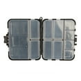 thumbnail image 3 of CNKOO 2 Pcs Waterproof Portable Tackle Boxes Organizer Plastic Storage Mini Utility Lures Fishing Boxes Small Organizer Boxes Containers for Trout Jewelry Bead (Black), 3 of 5