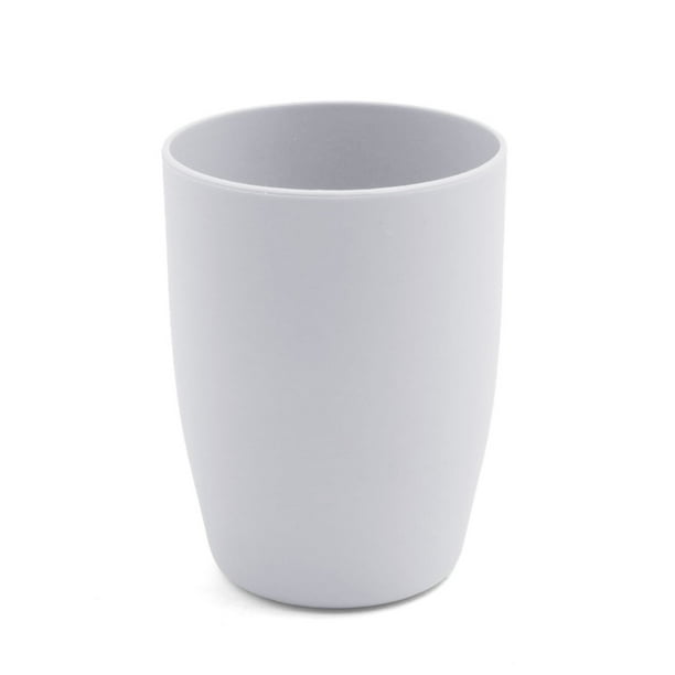 Gray Plastic Household Bathroom Toothbrush Holder Teeth Brushing Cup