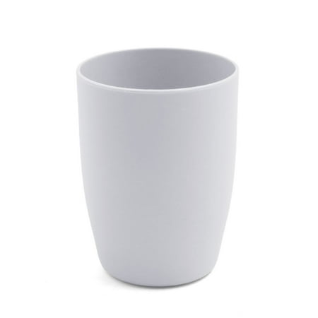 Bathroom Mug Uxcell Unique BargainsGray Plastic Household Bathroom Toothbrush Holder Teeth Brushing Cup Water Mug ()
