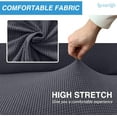 thumbnail image 4 of KissDate Stretch Sofa Slipcovers 1 Piece Couch Covers for 4 Cushion Couch Sofa Furniture Protector for Living Room Modern Full Sofa Covers with Elastic Bottom (XL, Grey), 4 of 7