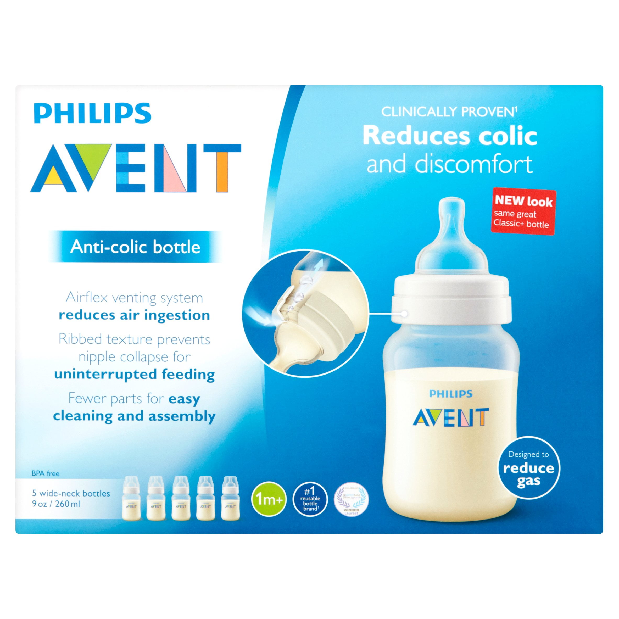 EE_ Anti Flatulence Silicone Wide Neck Natural Nipple for Philip Avent Baby Bott 