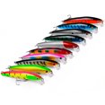 thumbnail image 3 of Cebo falso de pesca Crankbait con anzuelos 8,5g/9,5 cm para aparejos de pesca de Lucio 10 Uds, 3 of 8