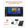 thumbnail image 3 of Cargador de batería para panel solar VEVOR 20W 12V con controlador MPPT, 3 of 9
