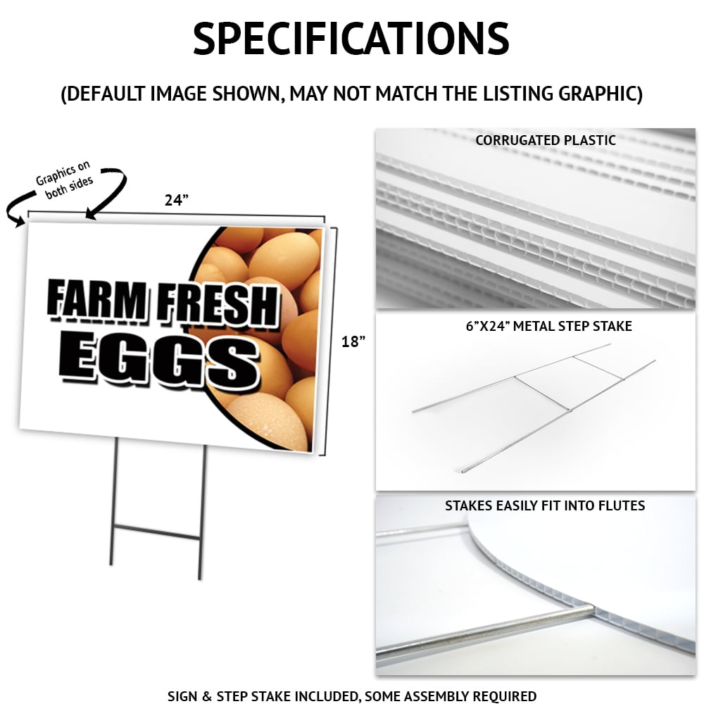 SignMission C-DC-1824-DS-Snacks19 18 x 24 in. Yard Sign & Stake - Snacks