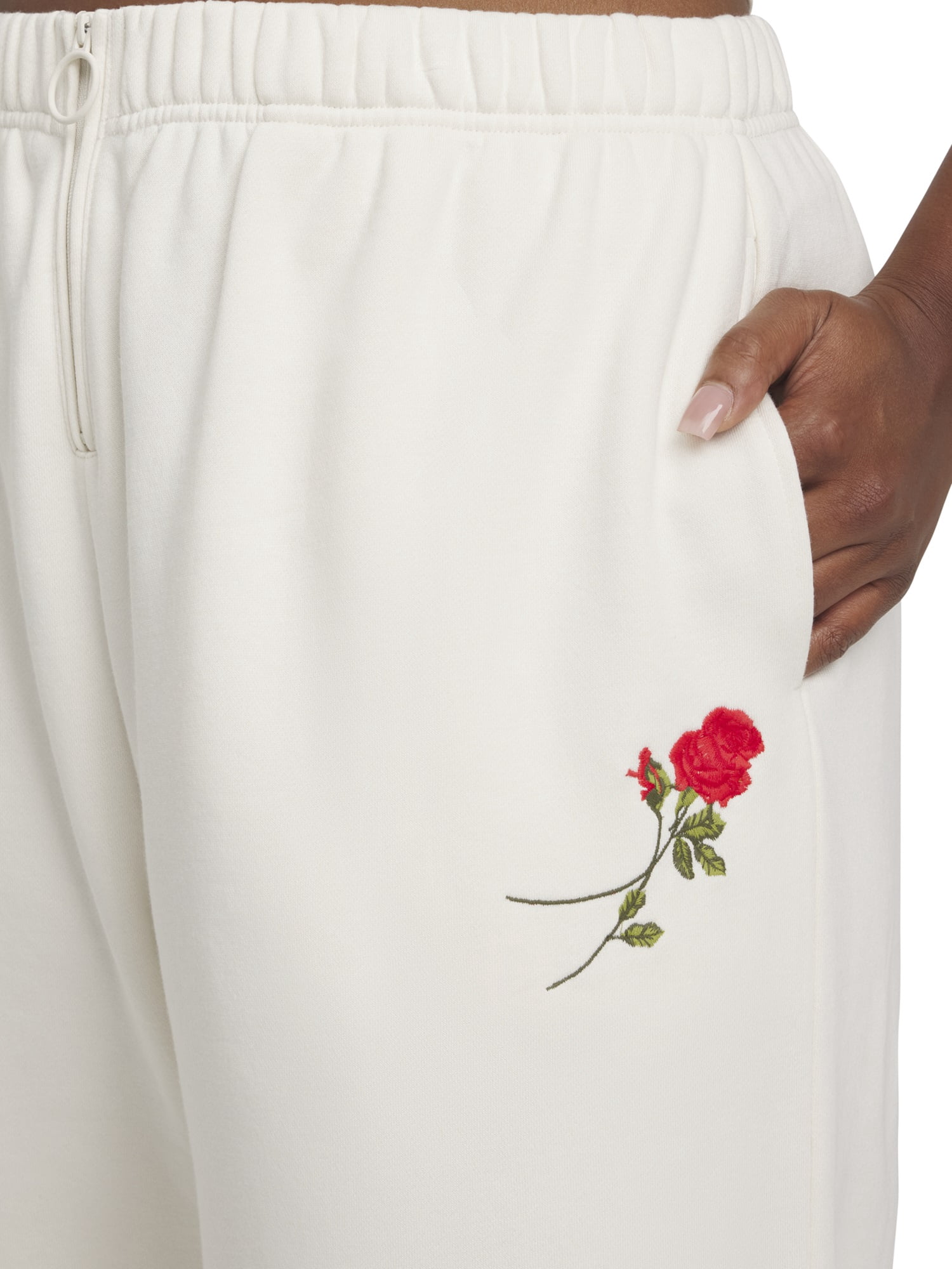 Mills by Millie Bobby Brown Women's Fleeced Terry Wide Leg Pants, Sizes XXS-XXL