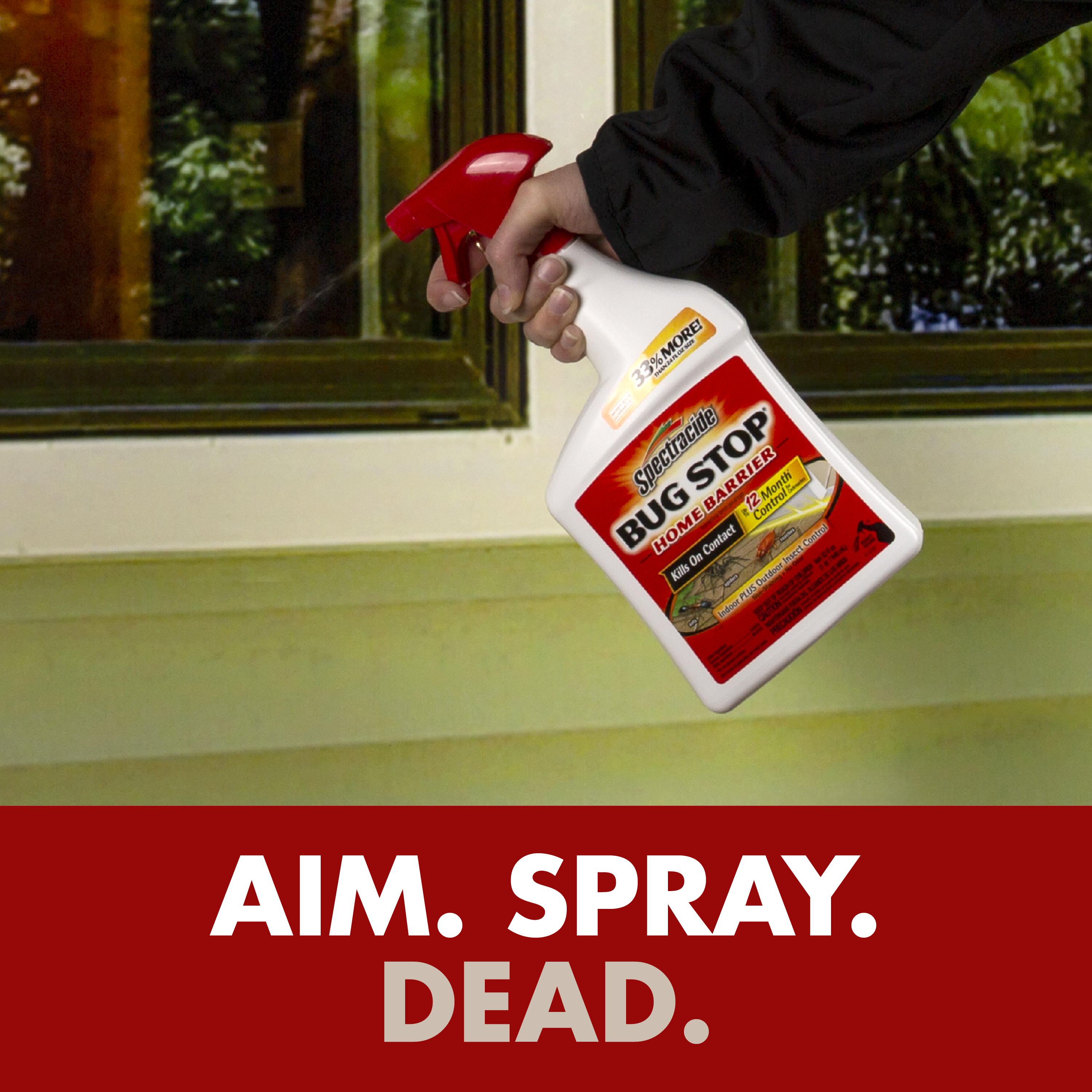 Spectracide Bug Stop Home Barrier, Kills Ants, Roaches, Spiders, Insect Control, 32 fl oz, Spray - image 6 of 11