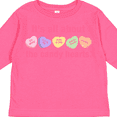 thumbnail image 4 of Inktastic Candy Hearts Ii Girls Long Sleeve Toddler T-Shirt, 4 of 5