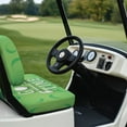 thumbnail image 3 of Garronmavis Green Golf Style Universal Golf Cart Seat Cover Set Soft Bench Front Seat Cover Polyester Fabric for Most of Brand Cart Accessiores for Summer Cool, 3 of 6