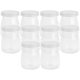 thumbnail image 4 of 10 botellas de vidrio grandes y sencillas con tapa, vasos de vidrio para pudín, jugo, leche y pudín., 4 of 5