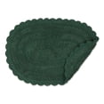 thumbnail image 2 of Design Imports DII Dark Green Small Oval Crochet Bath Mat, 2 of 4