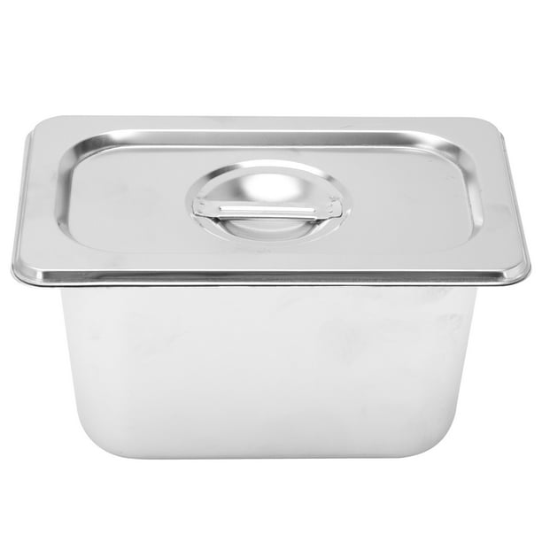 1 juego de cuencos para almacenar frutas, frutero, recipiente para almacenar frutas con tapa, color plateado.