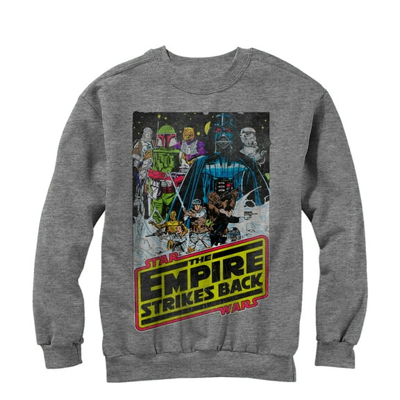 Men's Star Wars Movie Poster Sweatshirt Athletic Heather X Large