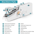 thumbnail image 2 of ZMNEW Machine à Coudre Portable Mini à Main avec Accessoires de Couture, 2 of 4