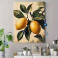 thumbnail image 4 of Qisvanset 12x16 Inch Framed Canvas Wall Art Fresh Lemon Fruit Botanical Trendy Kitchen Apartment Wall Poster, 4 of 8
