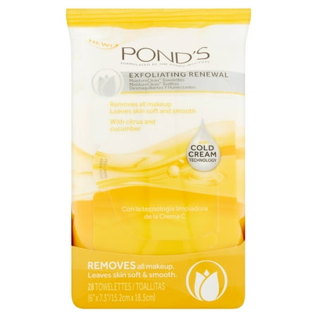 Pond's Exfoliating Renewal Moisture Clean Towelettes 28 ct