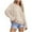 *Beige, variant on ClodeEU Womens Oversized Cute Chunky Cable Knit Sweater, Round Neck Color Block Long Sleeve Sweater Wine,Womens Plus L