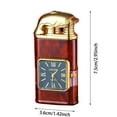 thumbnail image 3 of YoaNJYGR Cithway Windproof Dual-Flame Vintage Watch Lighter, 2025 New Personalized Creative Dual Flame Vintage Adjustable Refillable Lighters with Portable Size for Men Friends Gifts Yellow, 3 of 5