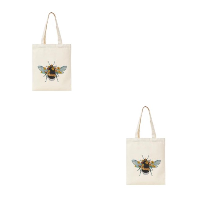 Toystoory Bolsa de lona para pintar, bolsa de compras, reutilizable, de larga duración, accesorios exquisitos para mujer, para exteriores, 013-2835 2piezas
