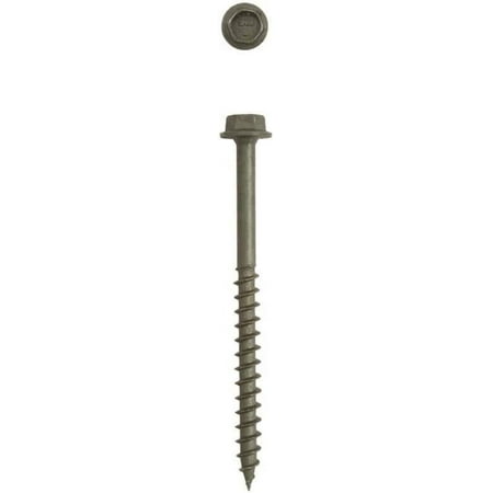 

x 5 Exterior Hex Head Structural Wood Lag Screws Powerlags Hex (150 EA) Bulk Pail Bit Included Heavy Duty Rust
