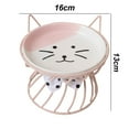 thumbnail image 2 of Bandeja de comida para gatos, cuenco elevado para gatos con soporte de metal antideslizante, cuenco elevado para comida y agua para gatos MFZFUKR BST3006939-1, 2 of 6