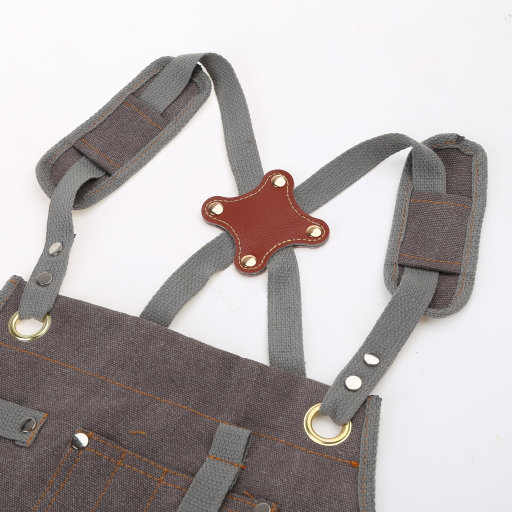 Jesscasday Children Thick Denims Apron with Pocket Jeans for Boy Girl Hair Stylists Baristas Coffee Shop Working Beautiful Salons