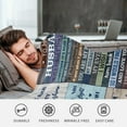thumbnail image 5 of to My Husband Gifts from Wife, Romantic Gifts for Husband Him Men Birthday Anniversary Wedding Valentine''s Day Gifts, Ultra Soft Flannel Fleece Throw Blanket Cozy Throws for Bed Sofa 50"x60", 5 of 6