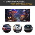 thumbnail image 5 of Zufioo Jungle Path Glowing Mushrooms Print Car Aluminum Front License Plate, 12x6 Inch Decorative Personalized Car License Plate Car Accessories, 5 of 8