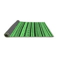 thumbnail image 2 of Ahgly Company Indoor Round Abstract Emerald Green Modern Area Rugs, 4' Round, 2 of 4