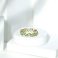 thumbnail image 5 of Rosec Jewels Natural Peridot Eternity Ring for Women - Pear Shaped Peridot Ring for Anniversary - AAA Quality - Ready to Gift, 10K Yellow Gold, US 4.50, 5 of 8