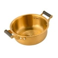 thumbnail image 3 of CoudarTitie Korean Ramen Pot Double Handles Dishwasher Stockpot Multipurpose Heavy Duty Fast 20cm Gold, 3 of 9