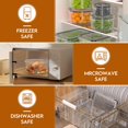 thumbnail image 4 of Recipientes herméticos para almacenar alimentos KEMETHY, 48 unidades, con tapas, sin BPA, 4 of 7