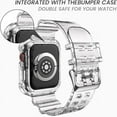 thumbnail image 2 of Tianle Clear Watch Band for Apple Watch 38mm 40mm 41mm Transparent Crystal Sports Band Compatible with Apple iWatch Series 9 8 SE 7 6 5 4 3 2 1, 2 of 6