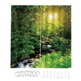 thumbnail image 1 of Cortina de ventana Ounissouiy 2 piezas poliéster impermeable diseño de selva tropical L, 1 of 6