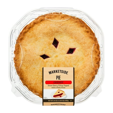 Marketside 8" Cherry Pie, 24oz, 1 Count, Whole, Baked, Plastic Tray