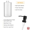 thumbnail image 2 of GM GMISUN Glass Soap Dispenser with Stainless Steel Pump, Clear Soap Dispenser, Hand Soap Dispenser for Bathroom, 12oz Dish Soap Dispenser for Kitchen, 2 of 5