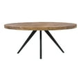 thumbnail image 3 of Parq Oval Dining Table-Color:Cappuccino,Style:Rustic, 3 of 6