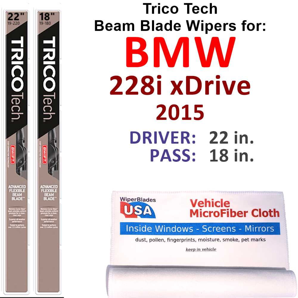 2015 BMW 228i xDrive Beam Blade Wipers (Set of 2)
