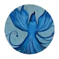 thumbnail image 4 of HAOXIT Ocean Sea Mermaid Tablecloth, Round Fitted Tablecloth with Elastic Edged Washable Polyester Table Cover for Indoor Outdoor Party Wedding Use - Fits Round Tables 42-46, 4 of 8