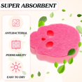 thumbnail image 2 of 12 Pack Skull Kitchen Sponges Bulk Dual Sided Scrubber Pink Sponges Dishwashing Skull Kitchen Accessories Dish Scouring Black, White, 2 of 4
