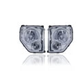 thumbnail image 1 of Headlight Assembly - Compatible/Replacement for '08-12 Jeep Liberty - Halogen With Fog Lamp, Chrome Bezel - Pair, Left Driver + Right Passenger Set - 55157338AE, 55157339AE - CAPA, 1 of 2