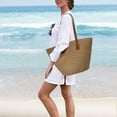thumbnail image 6 of Straw Bag for Women Summer Beach Bag Soft Woven Tote Bag Straw Purse Handmade Beach Bag Woven Shoulder Bag, 6 of 6
