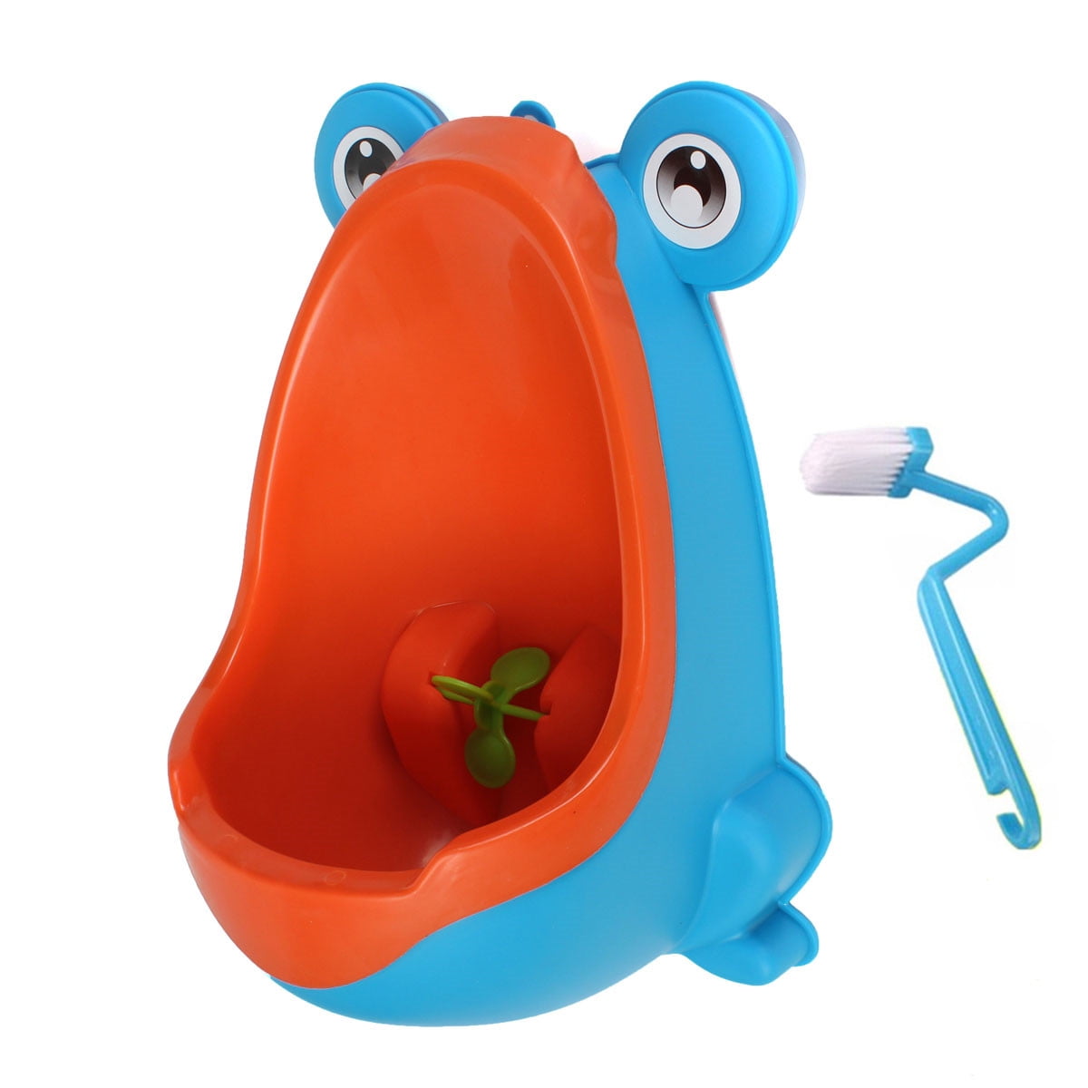 Brown Baby Potty Boy Training Urinal Frog Fun Toddler Toilet Trainer 
