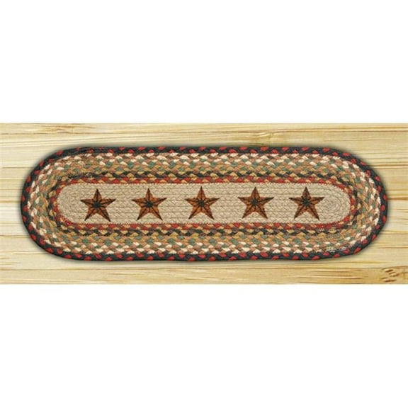 Earth Rugs  Barn Stars Oval Stair Tread