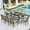 Beige, variant on Sophia&William 5-Piece Outdoor Patio Dining Set Aluminum Stackable Chairs & Metal Table Furniture Set, Beige