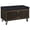 Smoked Oak, Black, variant on Brixton 2-door Padded Entryway Shoe Storage Bench Smoked Oak