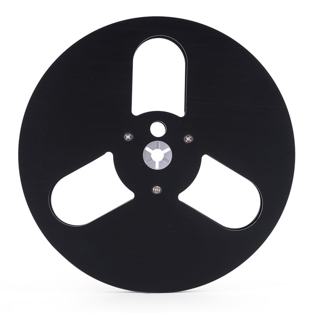 WDOplteas Carrete Cinta 7 Pulgadas Carrete Cinta en Blanco para Studer ReVox/TEAC/BASF (3 Agujeros Negro)