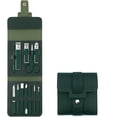 thumbnail image 1 of Juego de manicura y pedicura de 16/12 piezas, cortaúñas de acero inoxidable, kit de cuidado profesional, herramientas portátiles para el cuidado de las uñas con lujoso estuche de viaje (verde oscuro,, 1 of 7