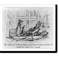 thumbnail image 2 of Historic Framed Print, [Caricature of sea-sick passenger]: Mr. Slim is behind time, and has to take a boat in order to reach the vessel, 17-7/8" x 21-7/8", 2 of 9